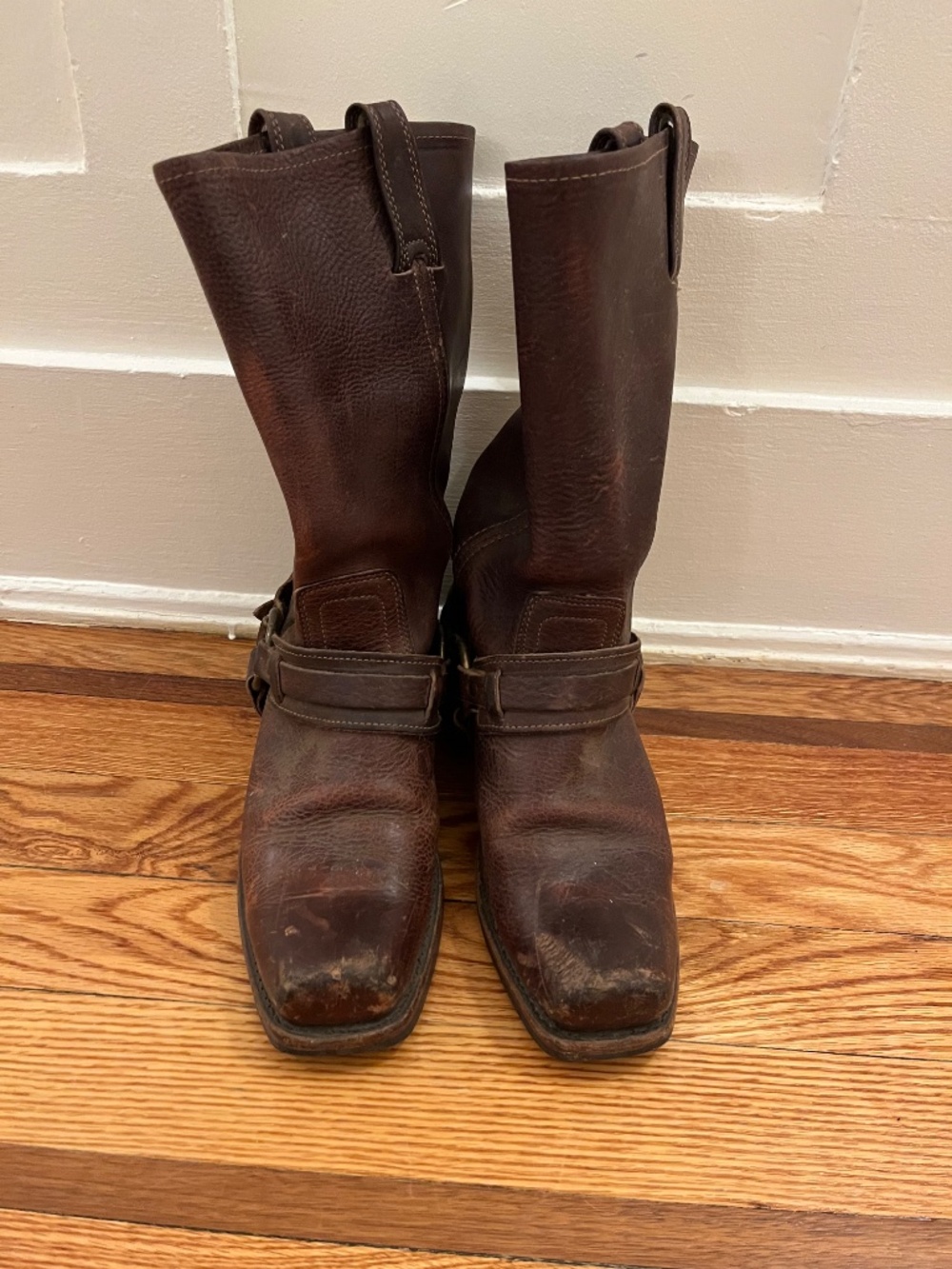 Frye Belted harness 12R 8.5 in chestnut leather - Picture 2 of 4